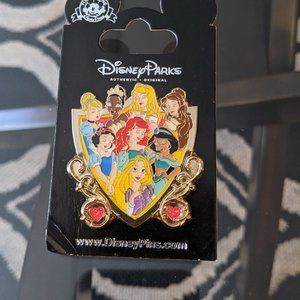 Disney Pins - Princesses Crest NWT